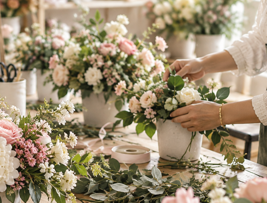 Silk Stems floral arrangement