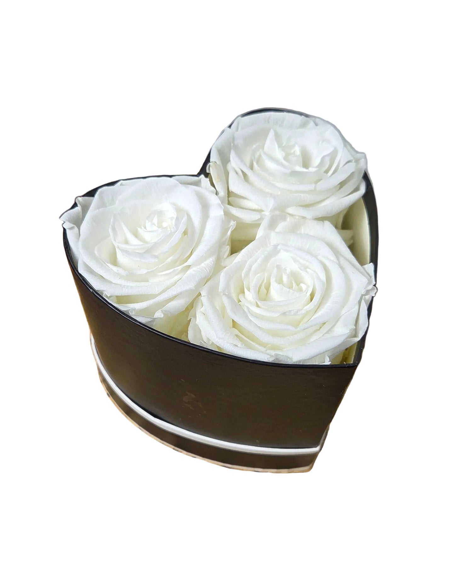 Tres Roses Heart Box