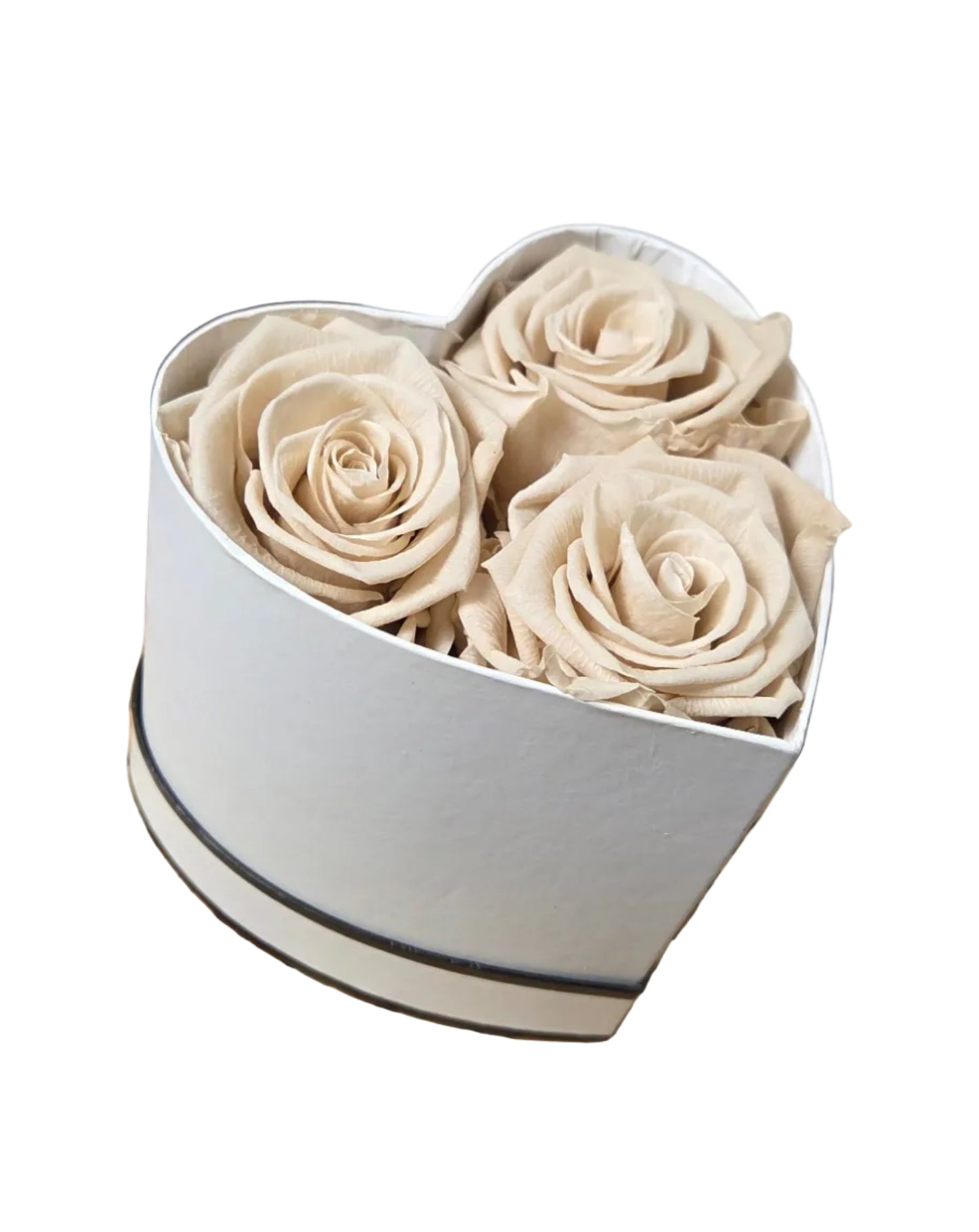 Tres Roses Heart Box