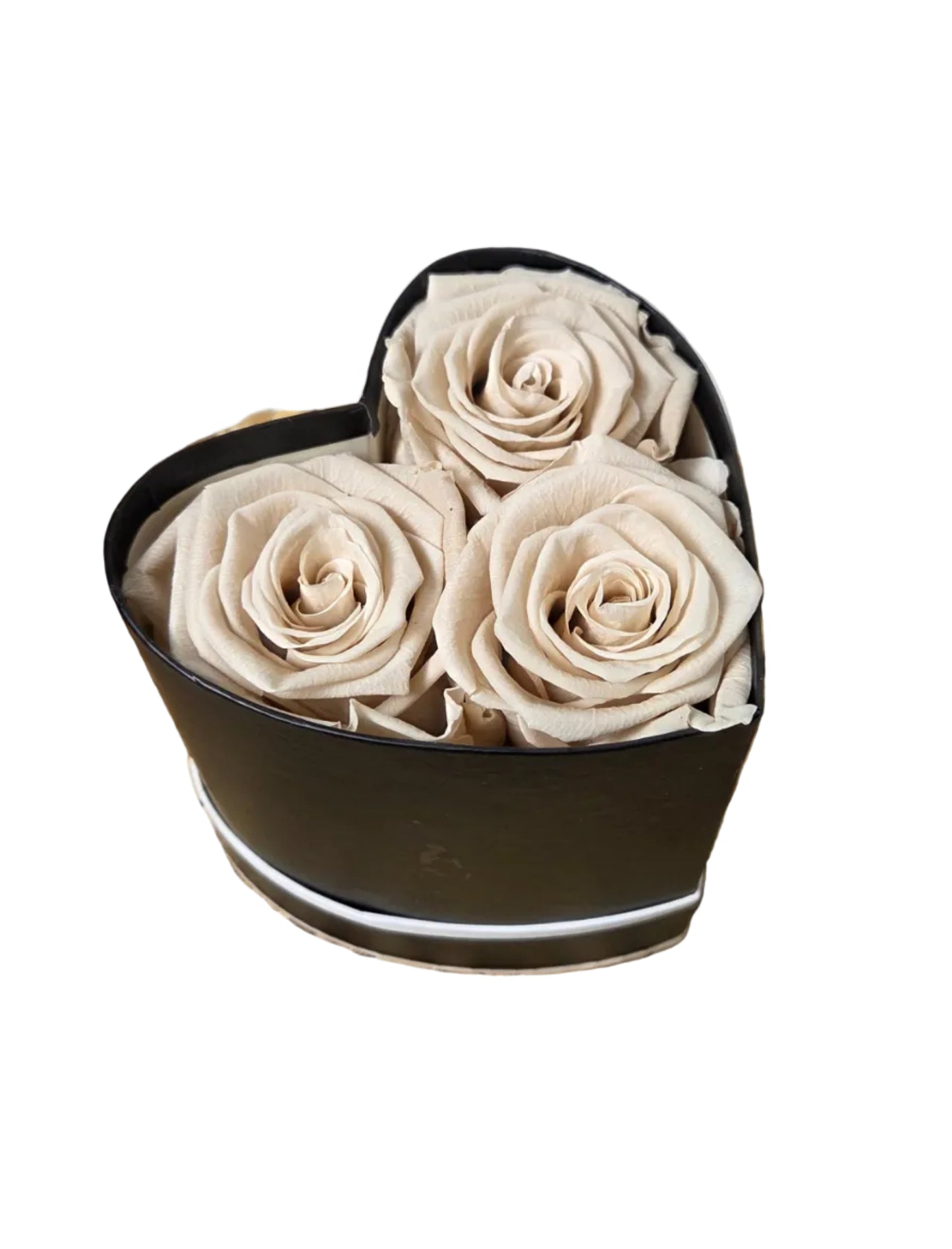 Tres Roses Heart Box