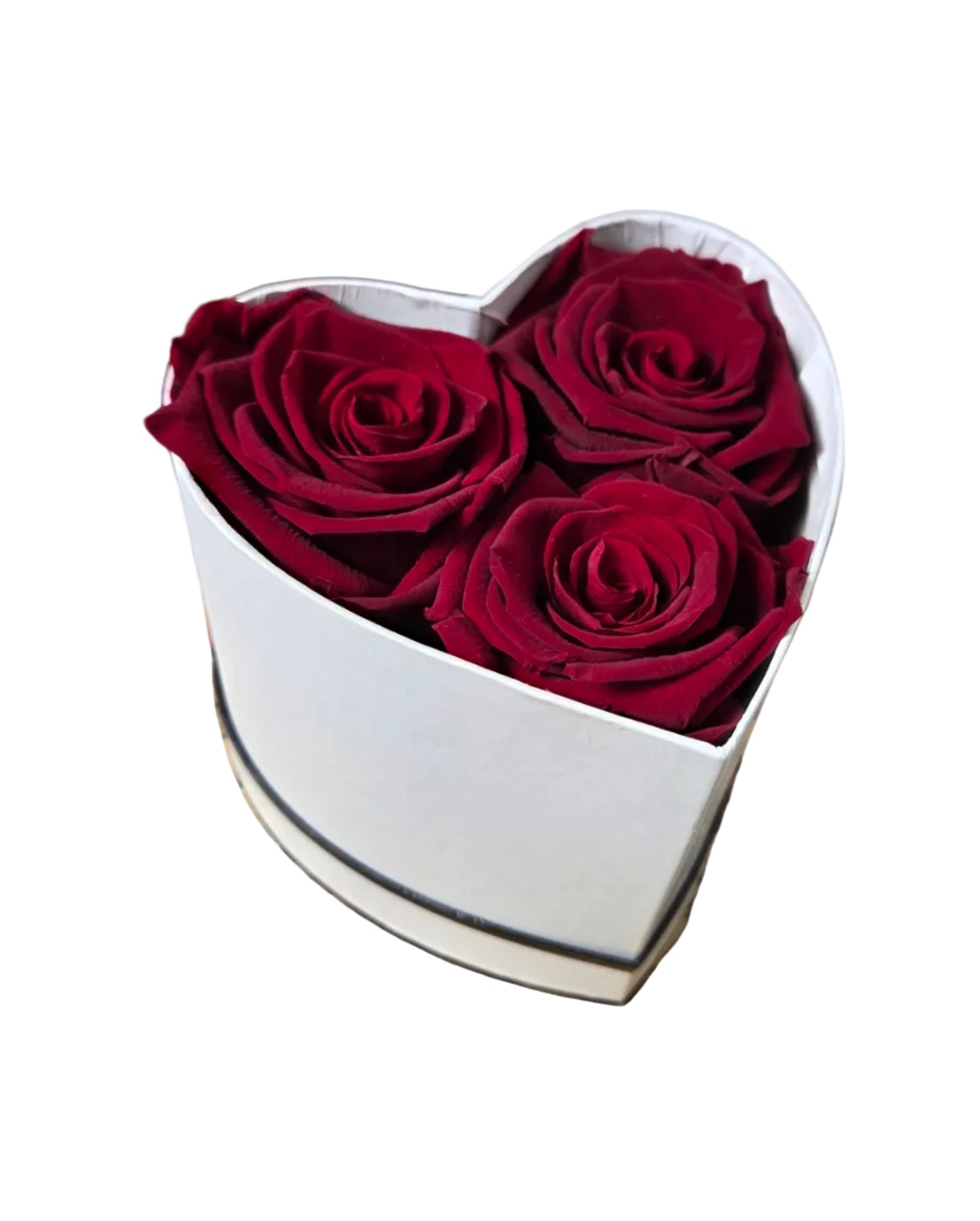 Tres Roses Heart Box