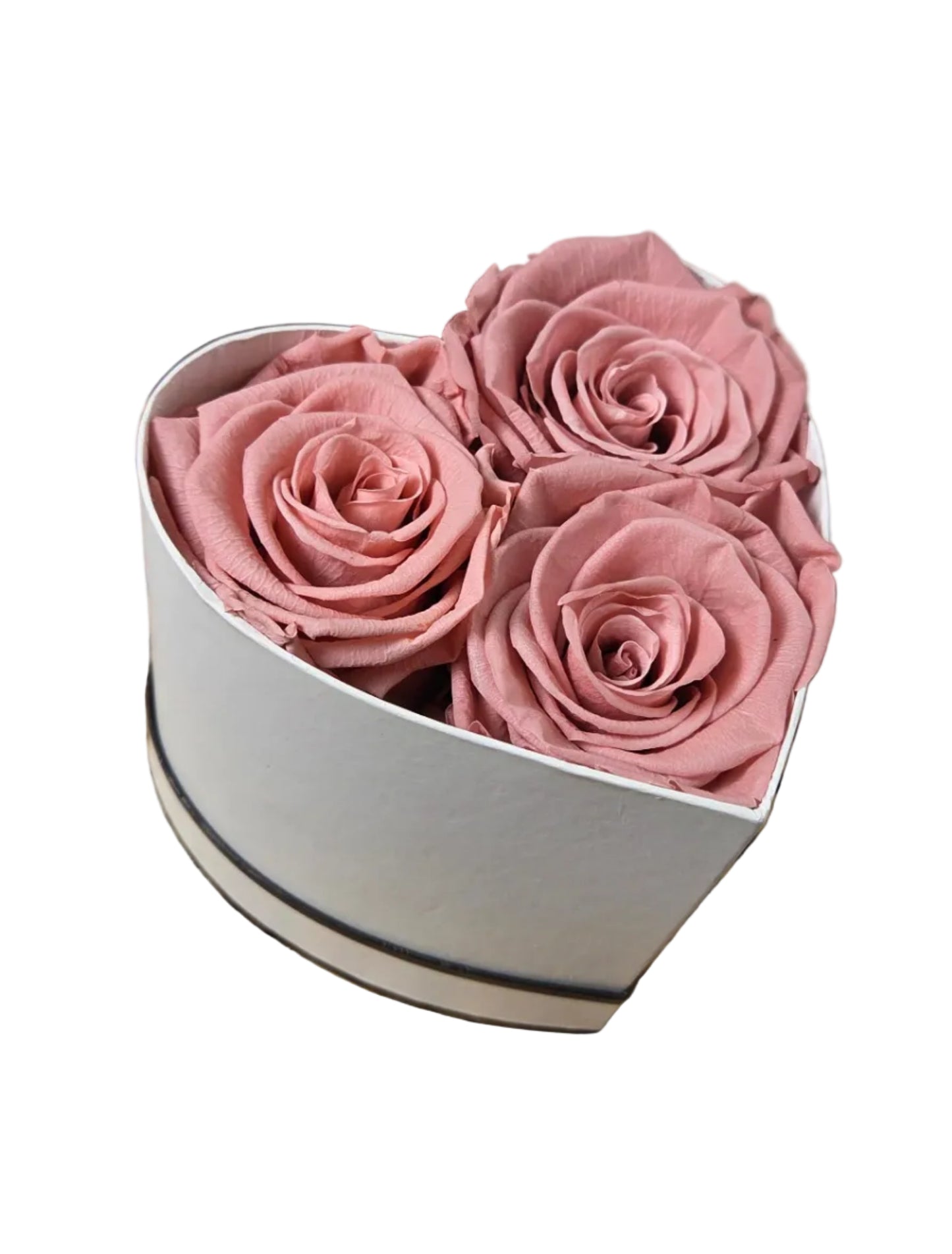 Tres Roses Heart Box