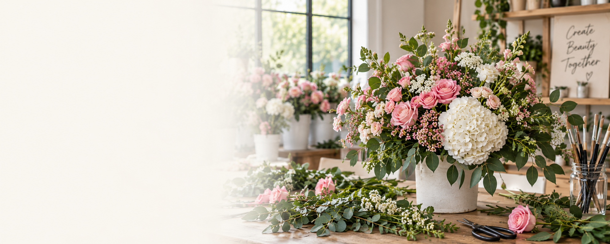 Silk Stems floral arrangement